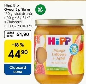 Přesnídávka ovocná Bio HiPP