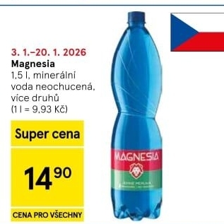 Přírodní voda Magnesia
