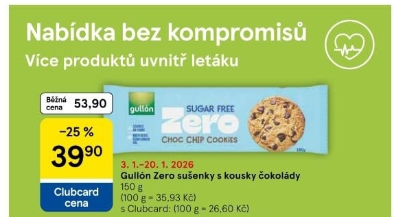 Sušenky bez lepku a cukru Zero Gullón