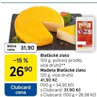 Sýr Blaťácké zlato Madeta