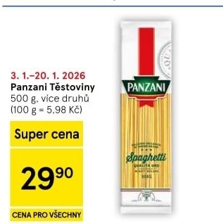 Těstoviny Panzani