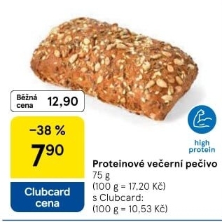 Večerní proteinové pečivo