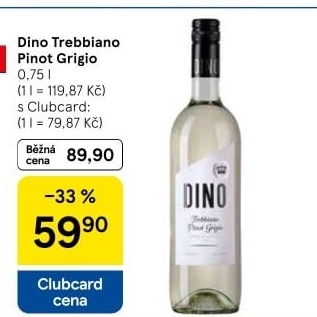 Víno Pinot Grigio DIno Trebbiano