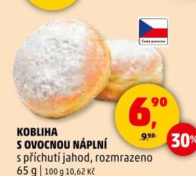 Kobliha s ovocnou náplní