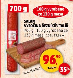 Salám Vysočina Řezníkův talíř