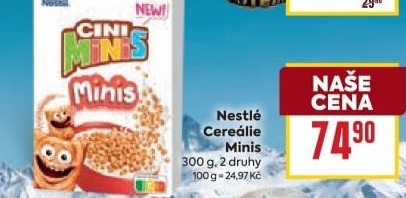 Cereálie Minis Nestlé