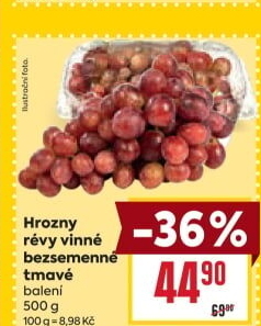 Hrozny tmavé bezsemenné