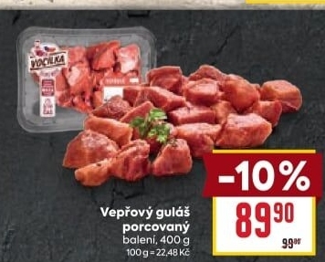 Maso na guláš vepřové Vocílka