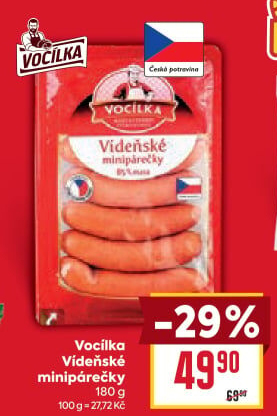 Minipárečky vídeňské Vocílka