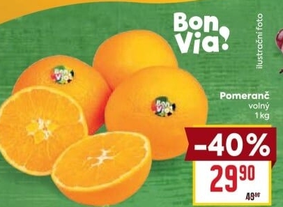 Pomeranče Billa Bonvia