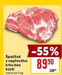 Špalíček z vepřového krku bez kosti