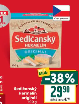 Sýr Hermelín Sedlčanský