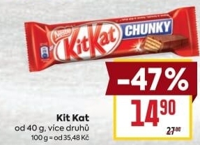 Tyčinka Kit Kat Nestlé