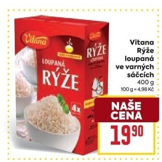 Rýže loupaná dlouhozrnná Vitana