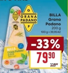 Sýr Grana Padano Billa
