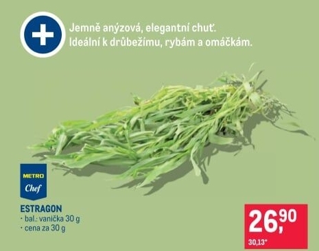 Estragon čerstvý Metro Chef
