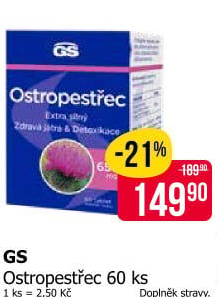Doplněk stravy Ostropestřec GS
