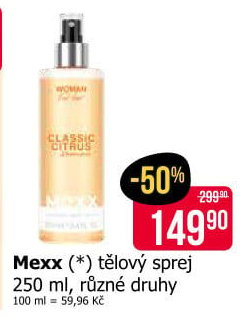 Parfémovaný tělový sprej Mexx