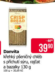 Plátky křehké Crisp bread Danvita