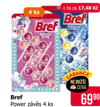 WC blok tuhý Power Aktiv Bref