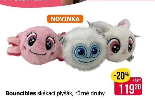 Plyšák a skákací míček Bouncibles