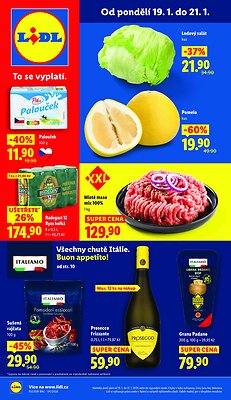 akční leták Lidl 19.1.2026-21.1.2026