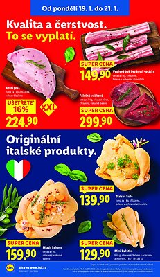 akční leták Lidl 19.1.2026-21.1.2026