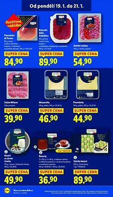 akční leták Lidl 19.1.2026-21.1.2026