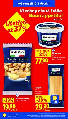 akční leták Lidl 19.1.2026-21.1.2026