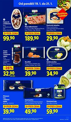 akční leták Lidl 19.1.2026-21.1.2026