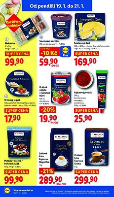 akční leták Lidl 19.1.2026-21.1.2026