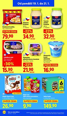 akční leták Lidl 19.1.2026-21.1.2026