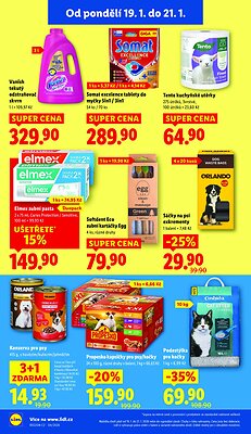 akční leták Lidl 19.1.2026-21.1.2026