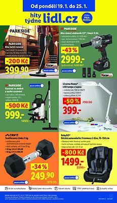 akční leták Lidl 19.1.2026-21.1.2026