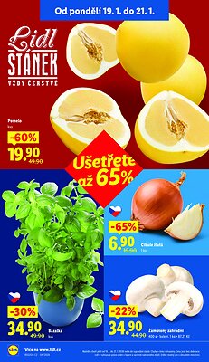 akční leták Lidl 19.1.2026-21.1.2026