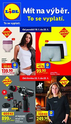 akční leták Lidl 19.1.2026-25.1.2026