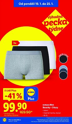 akční leták Lidl 19.1.2026-25.1.2026