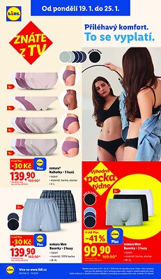 akční leták Lidl 19.1.2026-25.1.2026