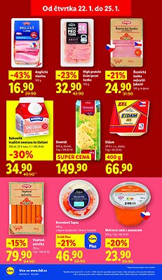 akční leták Lidl 22.1.2026-26.1.2026
