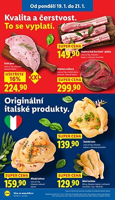 akční leták Lidl 19.1.2026-21.1.2026