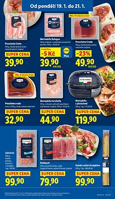 akční leták Lidl 19.1.2026-21.1.2026