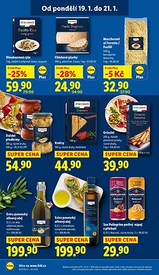 akční leták Lidl 19.1.2026-21.1.2026