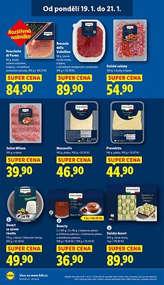 akční leták Lidl 19.1.2026-21.1.2026