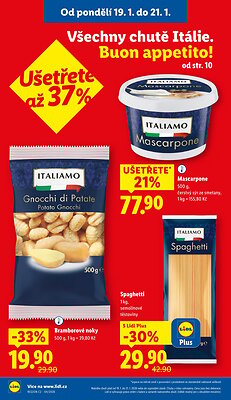 akční leták Lidl 19.1.2026-21.1.2026