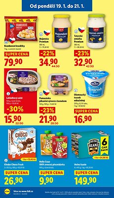 akční leták Lidl 19.1.2026-21.1.2026