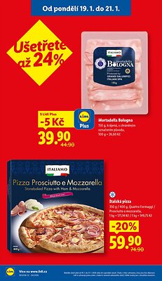 akční leták Lidl 19.1.2026-21.1.2026