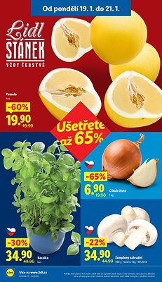 akční leták Lidl 19.1.2026-21.1.2026