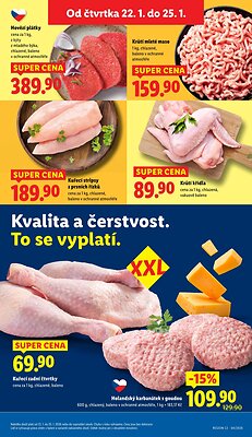 akční leták Lidl 22.1.2026-25.1.2026