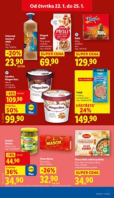 akční leták Lidl 22.1.2026-25.1.2026