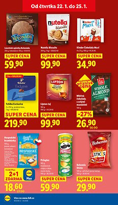 akční leták Lidl 22.1.2026-25.1.2026
